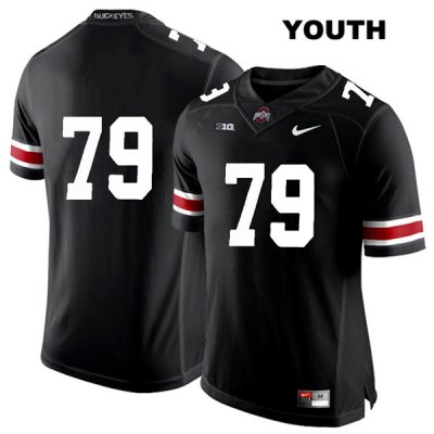 Youth NCAA Ohio State Buckeyes Brady Taylor #79 College Stitched No Name Authentic Nike White Number Black Football Jersey RD20I81IL